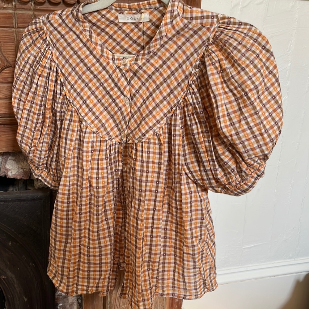 Doen Checkered Top